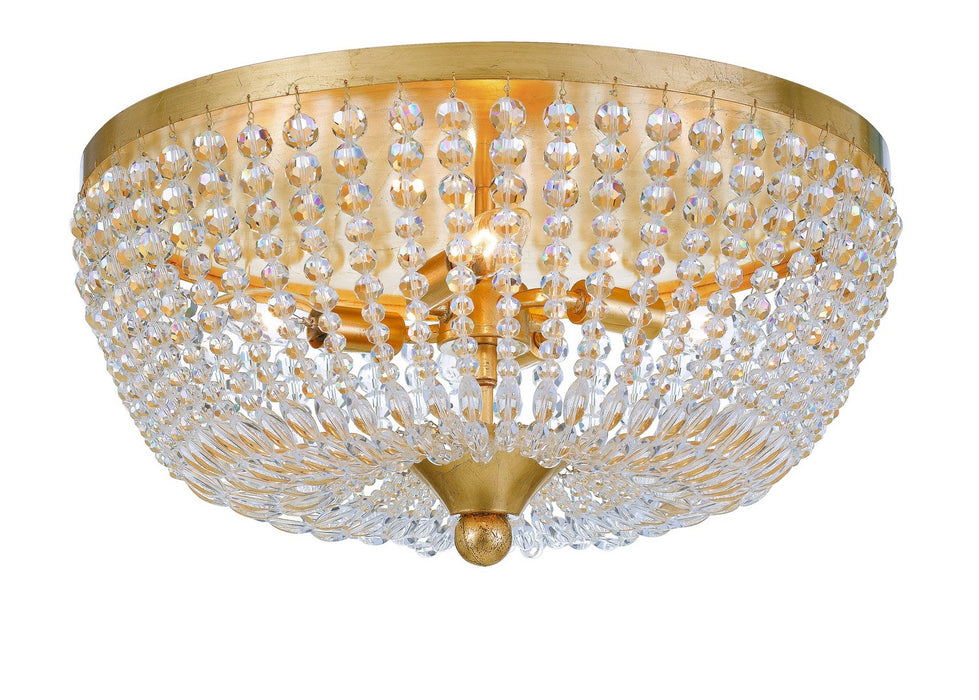 Crystorama 605-GA Rylee Four Light Flush Mount Antique Gold Main Image.jpg
