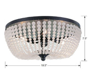 Crystorama 605-MK Rylee Four Light Flush Mount Matte Black Alternate Image 4.jpg