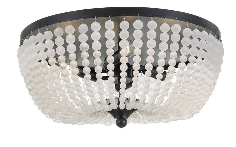 Crystorama 605-MK Rylee Four Light Flush Mount Matte Black Main Image.jpg