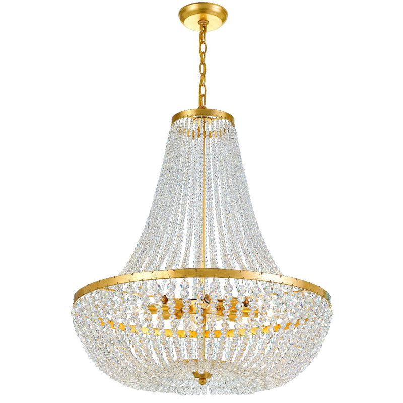 Crystorama 609-GA Rylee Eight Light Chandelier Antique Gold Alternate Image.jpg
