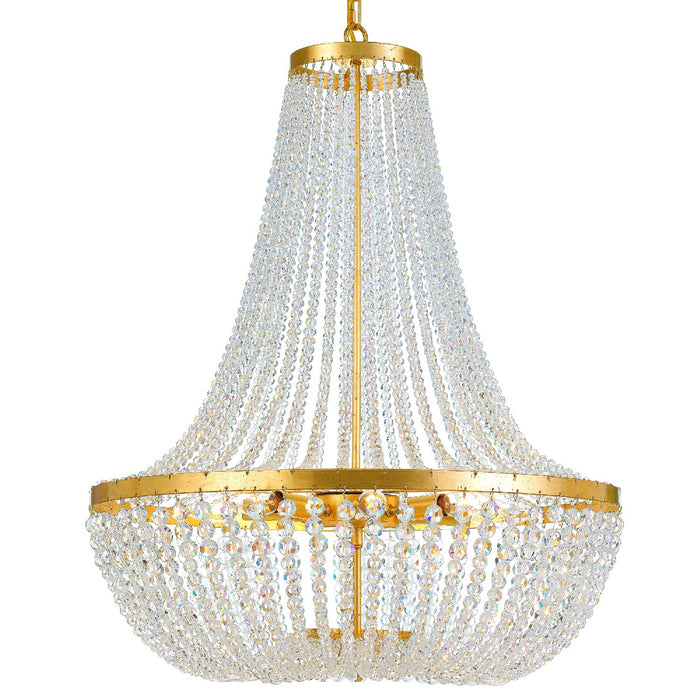 Crystorama 609-GA Rylee Eight Light Chandelier Antique Gold Alternate Image 4.jpg