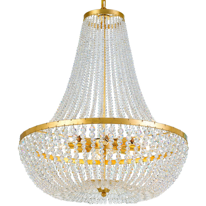 Crystorama 609-GA Rylee Eight Light Chandelier Antique Gold Main Image.jpg