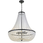 Crystorama 609-MK Rylee Eight Light Chandelier Matte Black Alternate Image.jpg