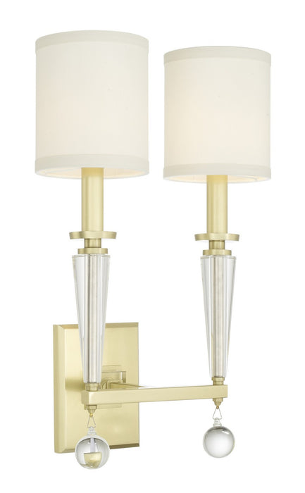 Crystorama 8102-AG Paxton Two Light Wall Sconce Aged Brass Alternate Image 4.jpg