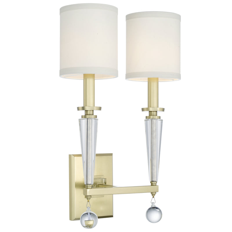 Crystorama 8102-AG Paxton Two Light Wall Sconce Aged Brass Main Image.jpg