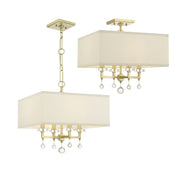 Crystorama 8105-AG Paxton Four Light Chandelier Aged Brass Alternate Image 2.jpg