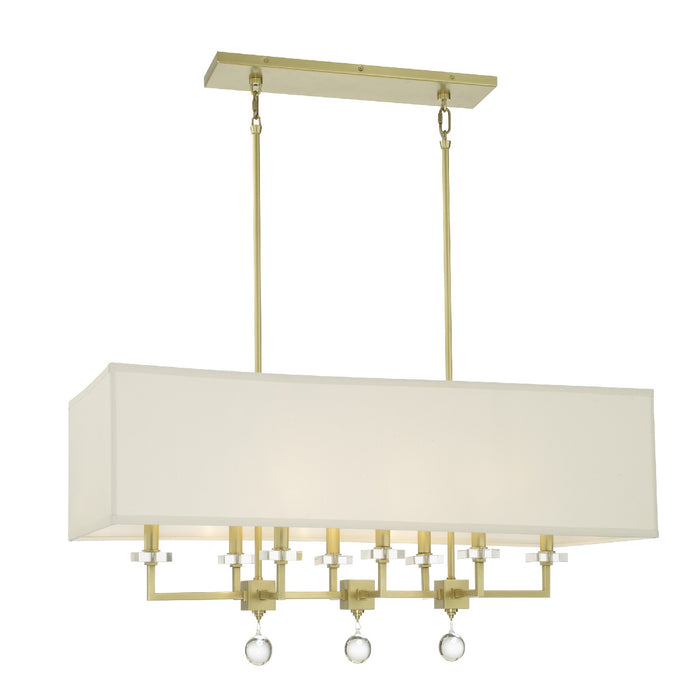 Crystorama 8109-AG Paxton Eight Light Chandelier Aged Brass Alternate Image.jpg