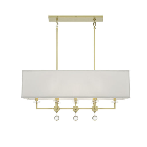 Crystorama 8109-AG Paxton Eight Light Chandelier Aged Brass Main Image.jpg