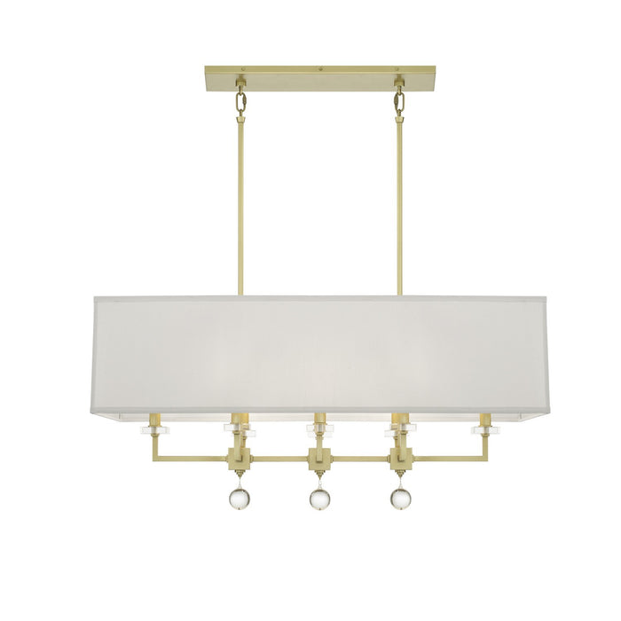 Crystorama 8109-AG Paxton Eight Light Chandelier Aged Brass Main Image.jpg