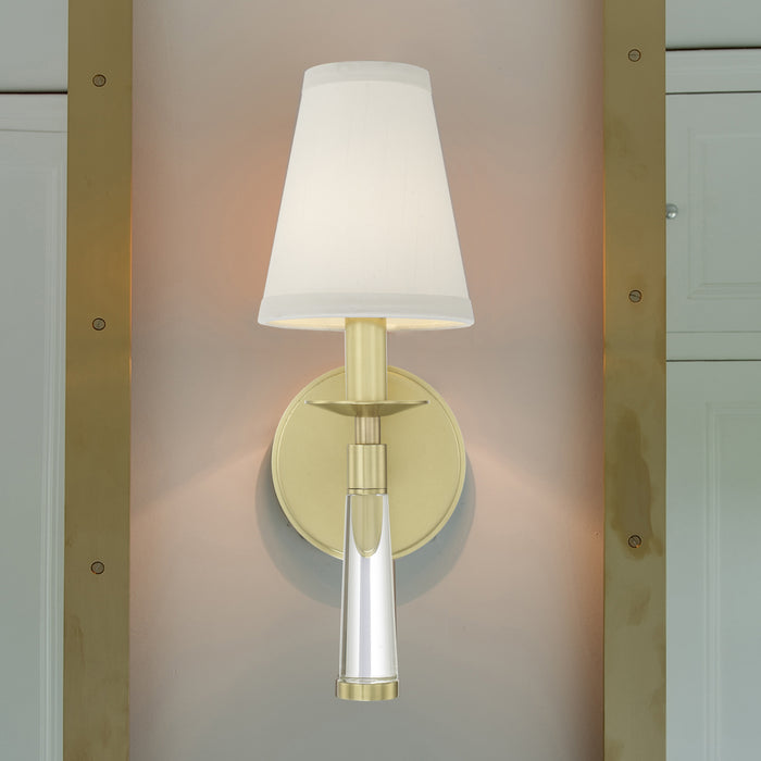 Crystorama 8861-AG Baxter One Light Wall Sconce Aged Brass Alternate Image 2.jpg