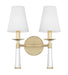 Crystorama 8862-AG Baxter Two Light Wall Sconce Aged Brass Main Image.jpg