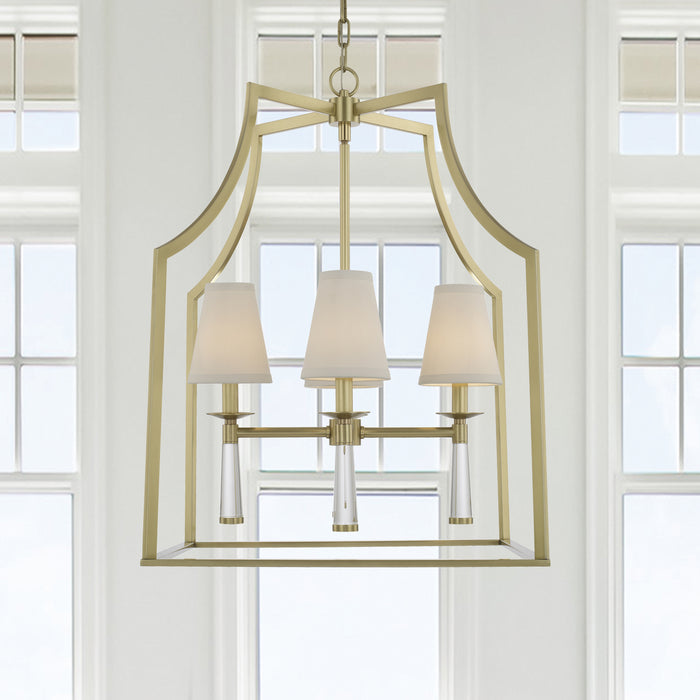 Crystorama 8864-AG Baxter Four Light Chandelier Aged Brass Alternate Image 2.jpg