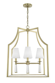 Crystorama 8864-AG Baxter Four Light Chandelier Aged Brass Main Image.jpg