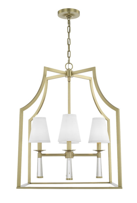 Crystorama 8864-AG Baxter Four Light Chandelier Aged Brass Main Image.jpg