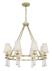Crystorama 8867-AG Baxter Eight Light Chandelier Aged Brass Alternate Image 4.jpg