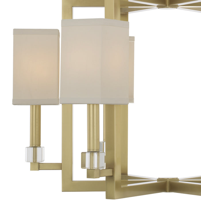 Crystorama 8886-AG Dixon Six Light Chandelier Aged Brass Alternate Image 2.jpg