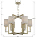 Crystorama 8886-AG Dixon Six Light Chandelier Aged Brass Alternate Image 4.jpg