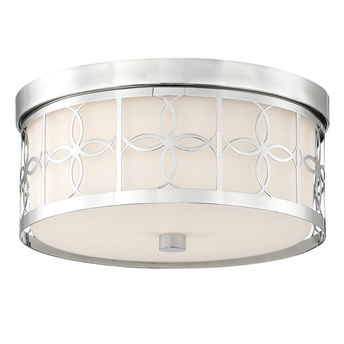 Crystorama ANN-2105-PN Anniversary Two Light Flush Mount Polished Nickel Main Image.jpg
