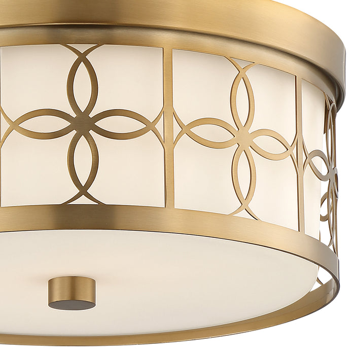 Crystorama ANN-2105-VG Anniversary Two Light Flush Mount Vibrant Gold Alternate Image.jpg