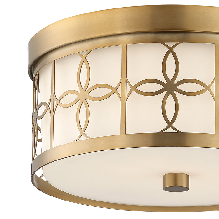 Crystorama ANN-2105-VG Anniversary Two Light Flush Mount Vibrant Gold Alternate Image 2.jpg