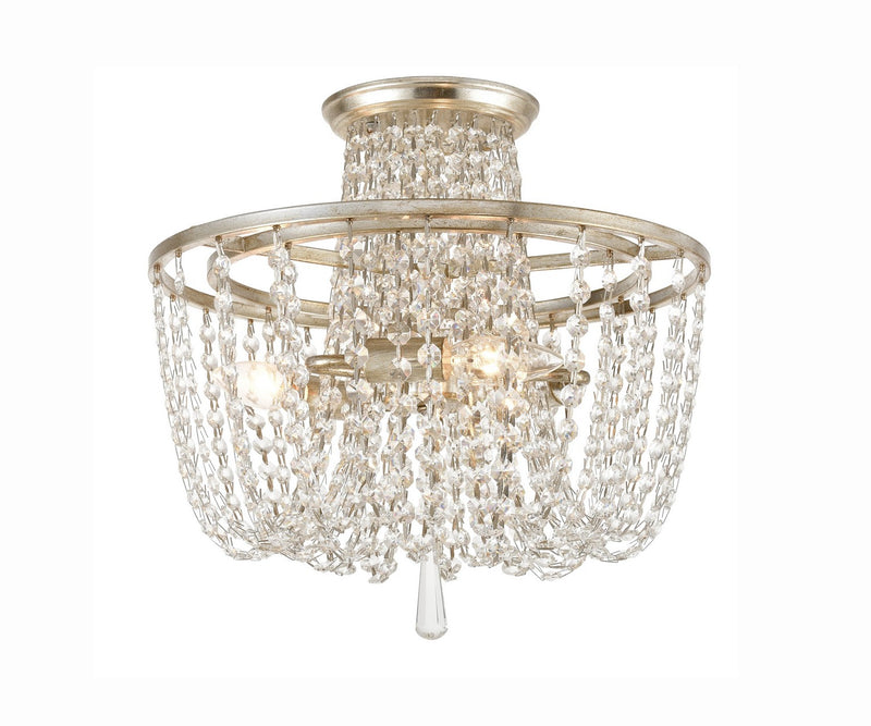 Crystorama ARC-1900-SA-CL-MWP Arcadia Three Light Semi Flush Mount Antique Silver Main Image.jpg