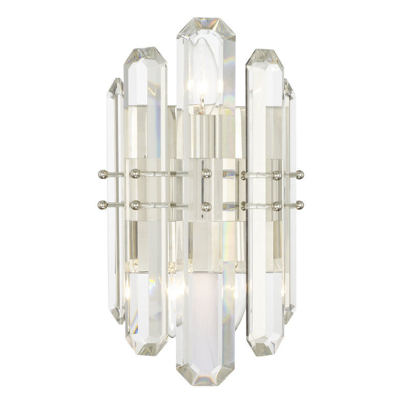 Crystorama BOL-8882-PN Bolton Two Light Wall Sconce Polished Nickel Main Image.jpg