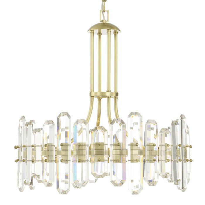 Crystorama BOL-8888-AG Bolton Eight Light Chandelier Aged Brass Alternate Image 4.jpg
