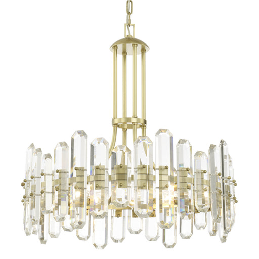 Crystorama BOL-8888-AG Bolton Eight Light Chandelier Aged Brass Main Image.jpg