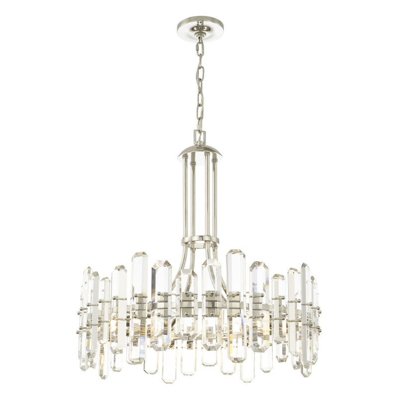 Crystorama BOL-8888-PN Bolton Eight Light Chandelier Polished Nickel Alternate Image 4.jpg