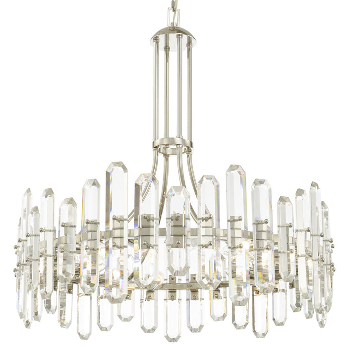 Crystorama BOL-8889-PN Bolton 12 Light Chandelier Polished Nickel Main Image.jpg
