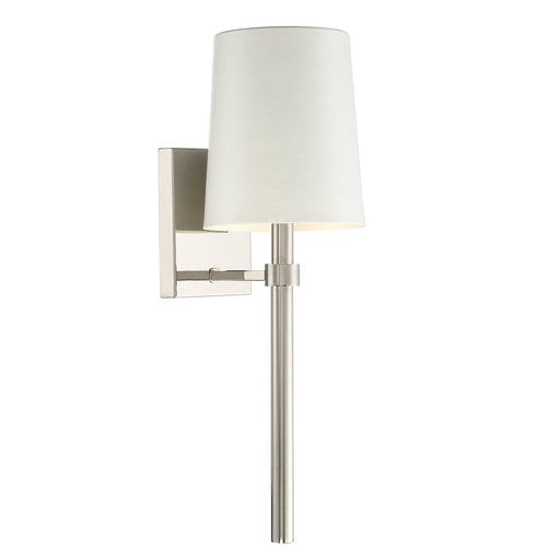 Crystorama BRO-451-PN Bromley One Light Wall Sconce Polished Nickel Alternate Image.jpg