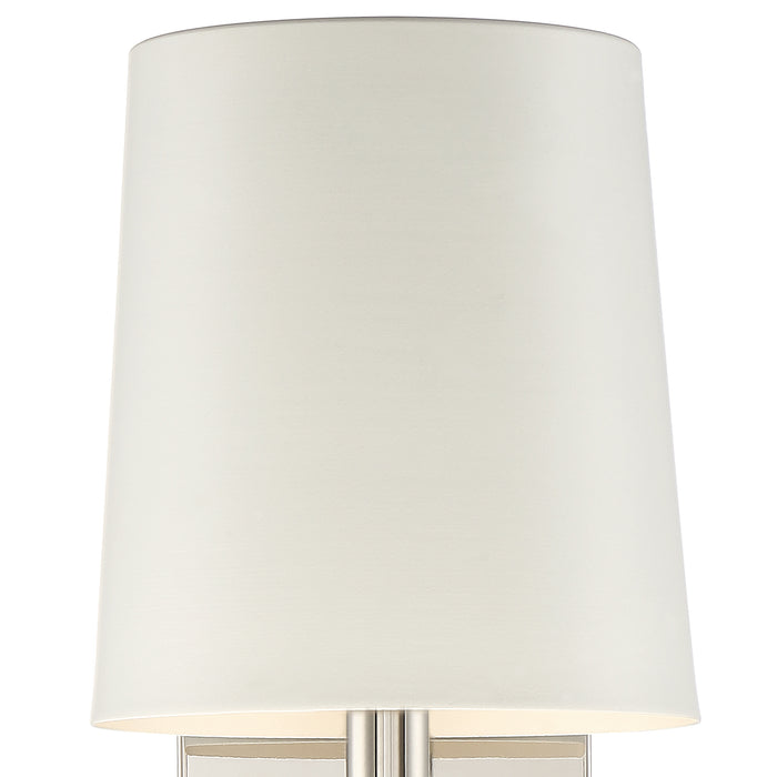 Crystorama BRO-451-PN Bromley One Light Wall Sconce Polished Nickel Alternate Image 2.jpg
