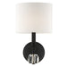 Crystorama CHI-211-BF Chimes One Light Wall Sconce Black Forged Main Image.jpg