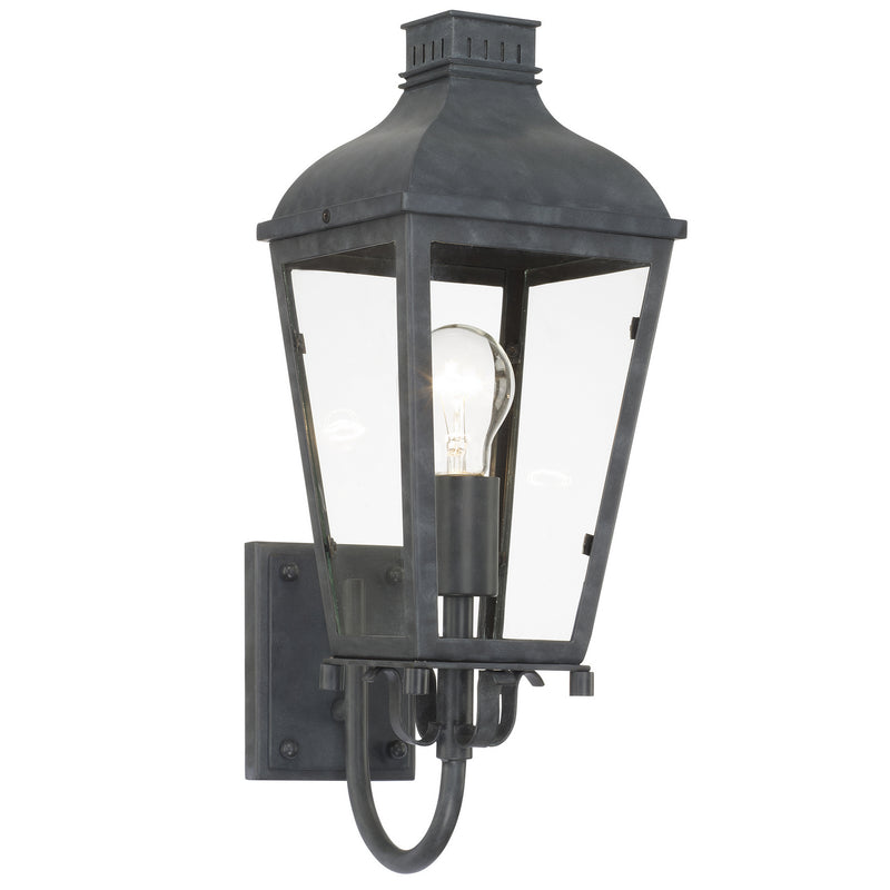 Crystorama DUM-9801-GE Dumont One Light Outdoor Wall Sconce Graphite Main Image.jpg