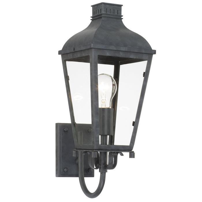 Crystorama DUM-9801-GE Dumont One Light Outdoor Wall Sconce Graphite Main Image.jpg