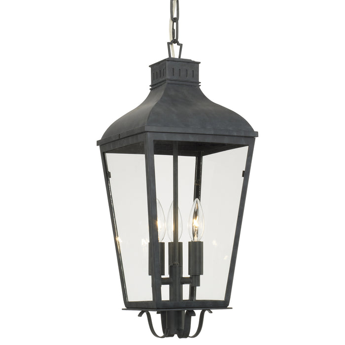 Crystorama DUM-9805-GE Dumont Three Light Outdoor Chandelier Graphite Main Image.jpg