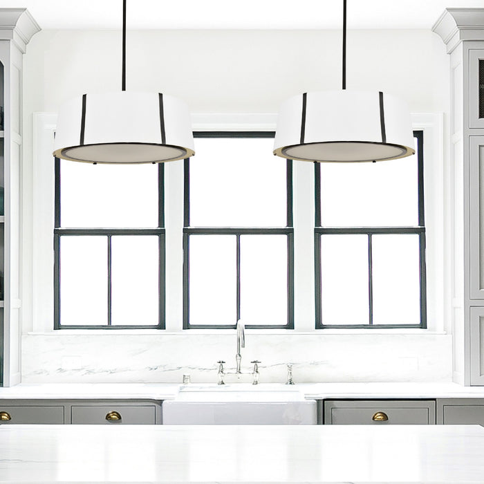 Crystorama FUL-907-BK Fulton Six Light Chandelier Black Alternate Image 4.jpg