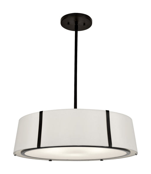 Crystorama FUL-907-BK Fulton Six Light Chandelier Black Main Image.jpg