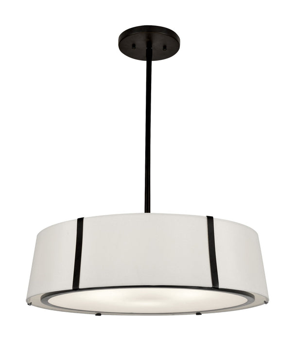 Crystorama FUL-907-BK Fulton Six Light Chandelier Black Main Image.jpg