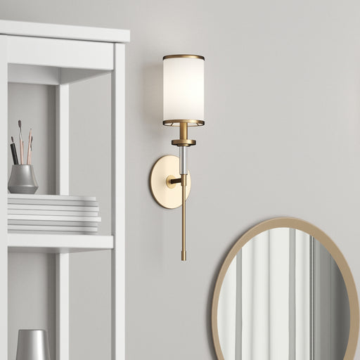 Crystorama HAT-471-VG Hatfield One Light Wall Sconce Vibrant Gold Alternate Image.jpg