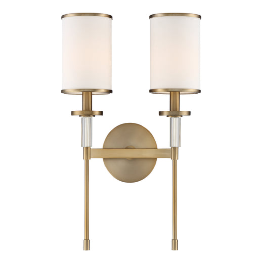 Crystorama HAT-472-VG Hatfield Two Light Wall Sconce Vibrant Gold Main Image.jpg