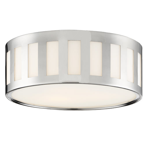 Crystorama KEN-2203-PN Kendal Three Light Flush Mount Polished Nickel Main Image.jpg