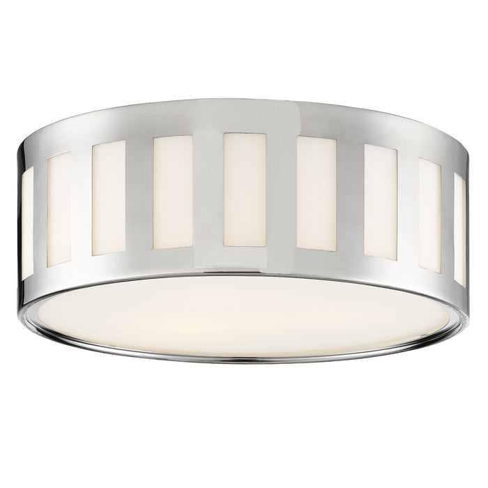 Crystorama KEN-2203-PN Kendal Three Light Flush Mount Polished Nickel Main Image.jpg