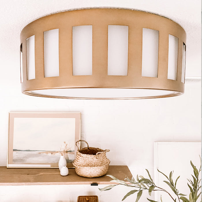 Crystorama KEN-2203-VG Kendal Three Light Flush Mount Vibrant Gold Alternate Image 2.jpg