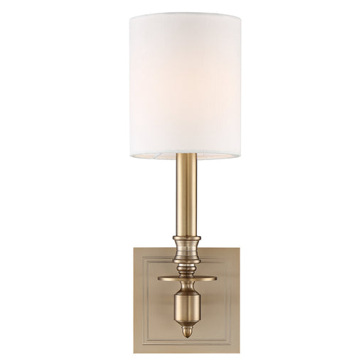 Crystorama LLO-481-AG Lloyd One Light Wall Sconce Aged Brass Main Image.jpg