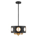 Crystorama ODE-700-BK-GA Odelle Four Light Pendant Black / Antique Gold Alternate Image 2.jpg