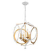 Crystorama ODE-704-MT-GA Odelle Four Light Chandelier Matte White / Antique Gold Alternate Image.jpg