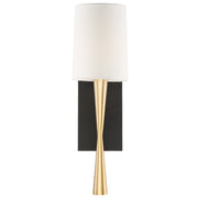 Crystorama TRE-221-AG-BF Trenton One Light Wall Sconce Aged Brass / Black Forged Main Image.jpg