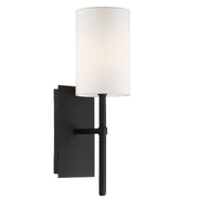 Crystorama VER-241-BF Veronica One Light Wall Sconce Black Forged Alternate Image.jpg