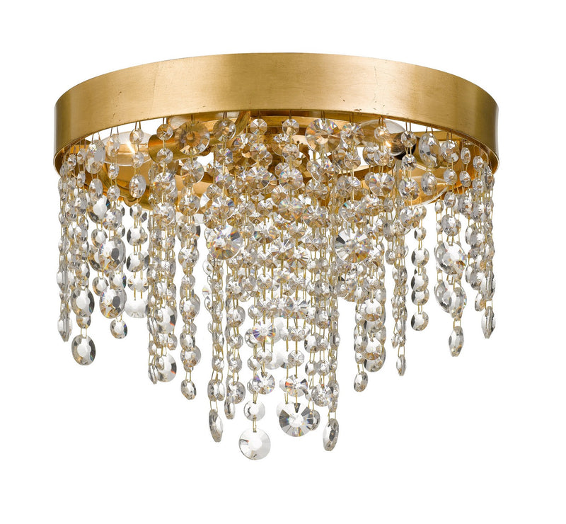 Crystorama WIN-613-GA-CL-MWP Winham Four Light Flush Mount Antique Gold Main Image.jpg
